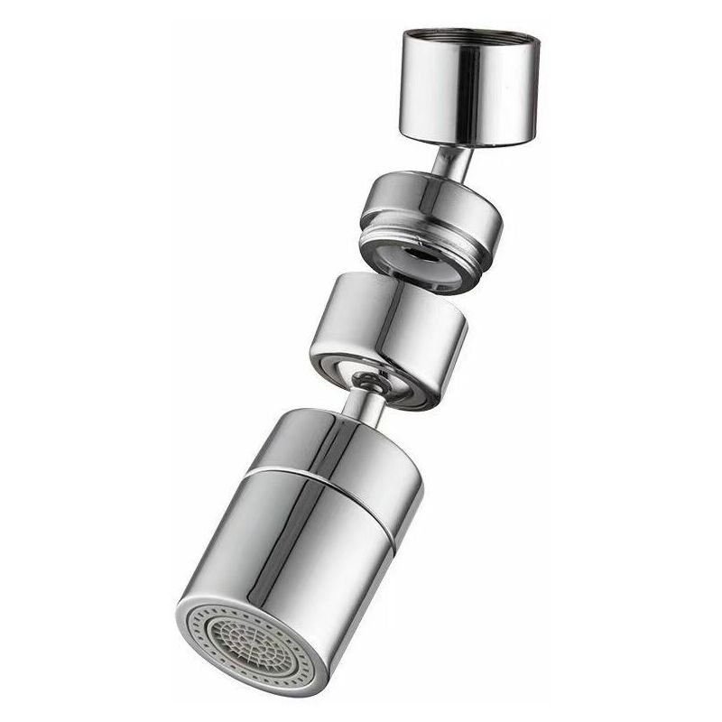 Universal Splashproof Filter Faucet, Extended Double Outlet Faucet Aerator for Kitchen Bathroom