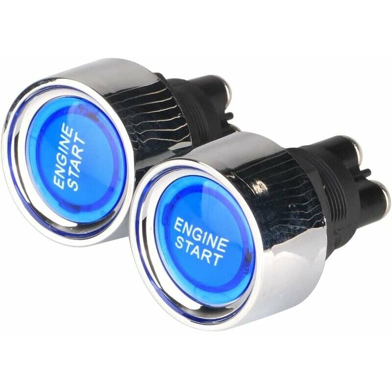 Universal spst 12V-24V/50A Engine Start Switch, 3 Pin Push Start Push Button for Car Truck Boat