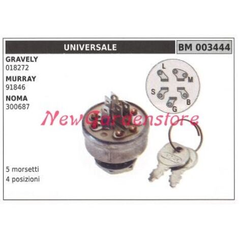 UNIVERSAL Starthilfe-Schalter für Rasentraktor 003444