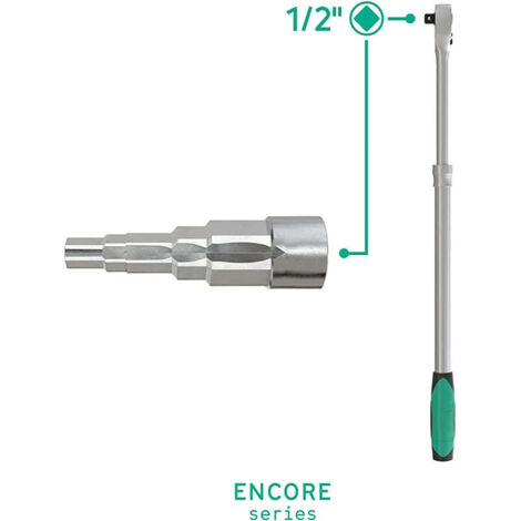 Universal-Stufenmontageschlüssel - Mit 1/2"-Vierkantaufnahme - 5 Größen für Sanitärkeramik und Heizkörper