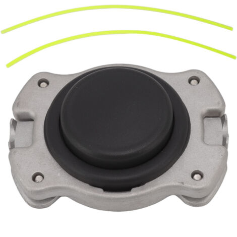 Universal Trimmer Head 0.5in Hole Diameter Aluminium High Accuracy String Trimmer Head with 2 Lines for Replacement