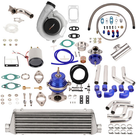 Universal Turbo Kit Stage III+Wastegate+Intercooler+Pipes kit for T3 T4 T04E