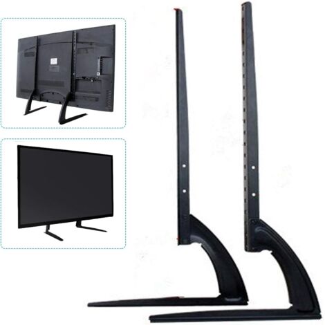 Universal TV Stand Base TV Leg for Most 32-70 Inch LED, LCD Flat/Curved TVs, Replacement Table Top TV Base, Each Bracket up to 55cm, Holds up to 35KG