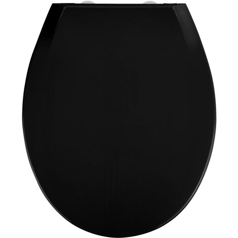 Universal WC-Sitz in schwarz in Thermoplast mit innovativem Befestigungssystem