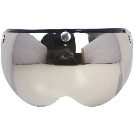 Universal Windproof 3-Snap Motorcycle Helmet Visor Front Flip Up Visor Wind Shield Lens For Motorcycle Helmet Sunglasses