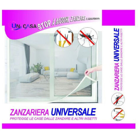 Universal Zanzarier Canafe Adesiva Con Nastro Velcro 150x220cm 10228