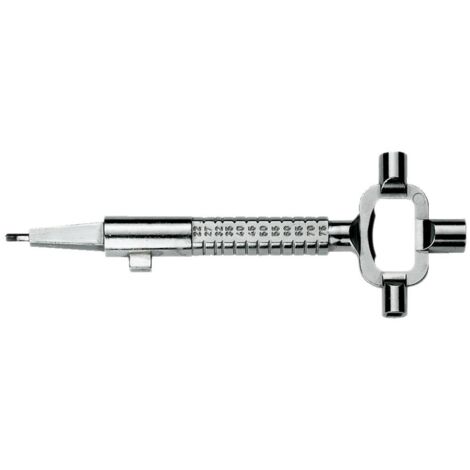 Universalblindzylinder EASYBLIND 77-132 mm nickelsilber