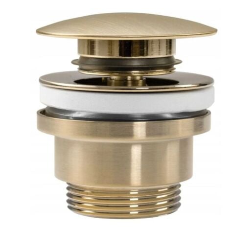 UNIVERSALE CLICK-CLACK REA SPAZZOLA TAPPO LAVABO ORO