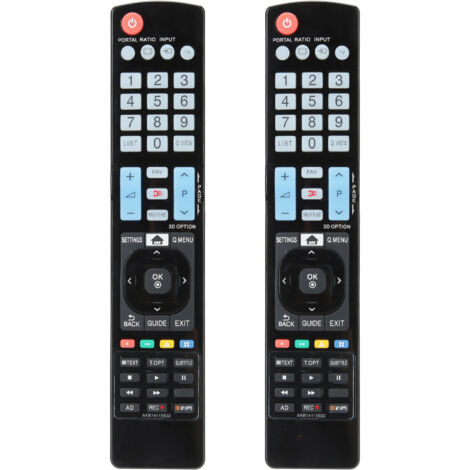 Universalfernbedienung (2 Stück) für LG Smart 3D LED-Fernseher - Ersatz