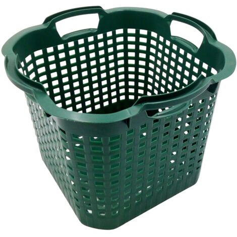 Universalkorb verschiedene Farben Wäschekorb Stapelkorb Tragekorb Gartenkorb  - 25 Liter, grün