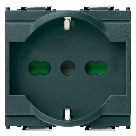 Universalsteckdose 2P+E 16A Grau VIMAR 16211