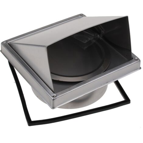 Universeel - clapet sortie d'air inox - 167x167mm - ø150mm -
