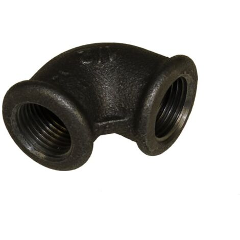Universeel - coude vv 90 - 1/2" noir - 9012n000