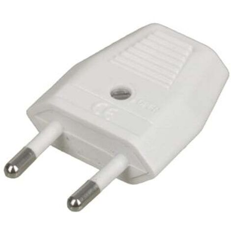 Universeel - fiches males 2.5a blancs par piece - - 8429760246084