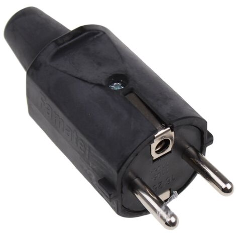 Universeel - stekker rubber zwart - 1106 - 8429760243731
