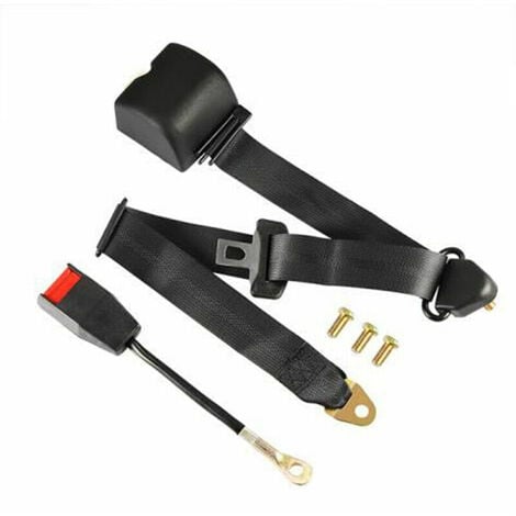 ARNAULT Universel 3 Points Reglable Ceinture De Securite Du Vehicule Auto Voiture Car Seat Belt +Boulons