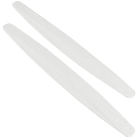 Universel De Voiture Avant Coin Arrière Bumper Guard Protector Fibre De Carbone Anti-collision Bande Autocollant Anti-frotter Bord (blanc)