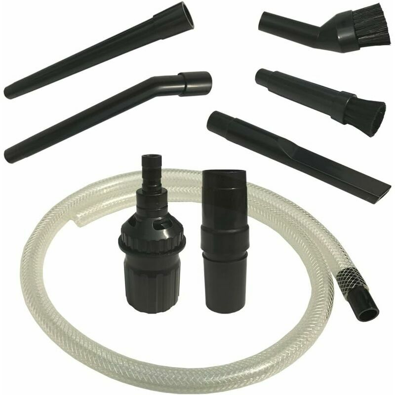 KZQ - Universel - Ensemble de mini buses/brosses pour aspirateur, comprenant 8 pièces avec adaptateur pour connexion de 32 à 35 mm.