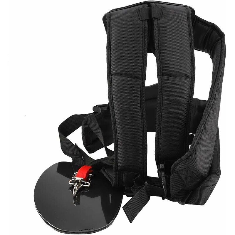 Universel Harnais à Double Pour Débroussailleuse Tondeuse, Tondeuse à Sangle d'épaule avec Ceinture de Nylon, Coussinet d'épaule Double Tondeuse