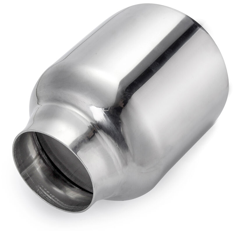 Universel Tube échappement Tuyau d'échappement Ronde Inclinée 63mm Entrée 101mm Sortie