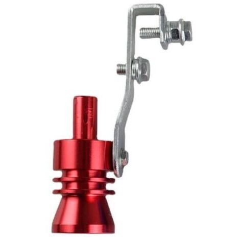 Universel Turbo Sound  (XL Rouge) Tuyau Sifflet Silencieux Simulateur Simulateur de Bruit de Tuyau d'échappement Optimiseur de Son Compatible avec Camion, Moto, Voitures, Dirt Bike et Scooter