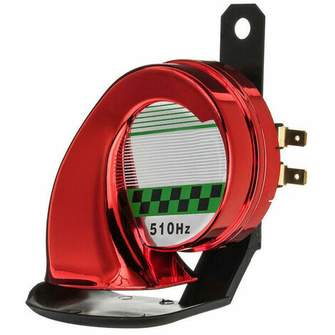Universel voiture moto moto camion bateau 130DB électrique fort escargot Air klaxon sirène étanche 12V rouge - rouge - rouge