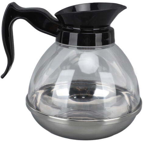 Universelle 1,2-Liter-Kaffeekanne aus ABS mit komfortablem Griff und auslaufsicherem Ausguss für Kaffeemaschinen und Herde