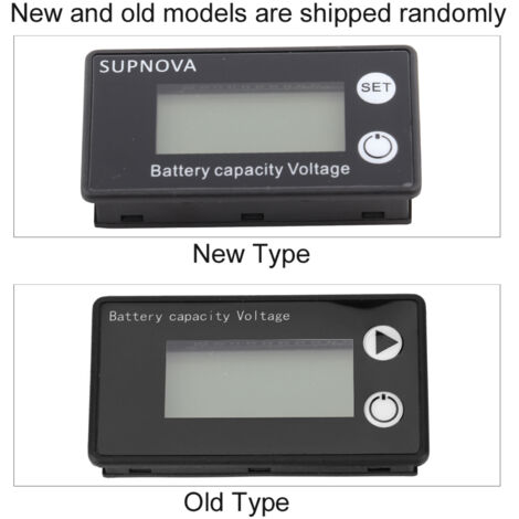 Universelle 12V LCD-Batteriekapazitätsanzeige - Digitales Voltmeter für Lithiumbatterien (Weißer Alarm 10-100V)