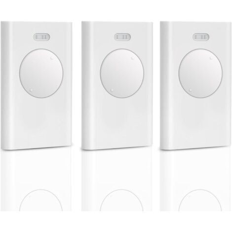 Universelle 3-teilige 2-Kanal-Torfernbedienung XT2 433 SLH LR 433,92 MHz für F433 Weiß (inkl. 3 Ersatzbatterien)