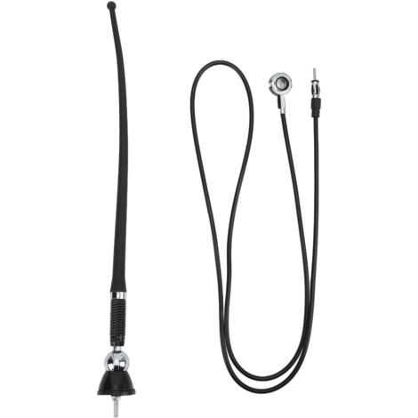 Universelle 36 cm schwarze Autoantenne – verschleiß- und hitzebeständig, verbessert den FM/AM-Empfang für Autos