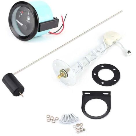 Universelle 52-mm-LED-Digital-Kraftstoffstandanzeige für Autos (E-1/2-F-Bereichsanzeige) mit Kraftstoffsensor