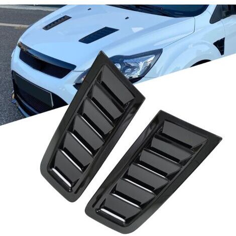 Universelle ABS-Zierleiste für die Lufteinlasshaube im Focus Fiesta RS ST MK2-Stil (glänzend schwarz)