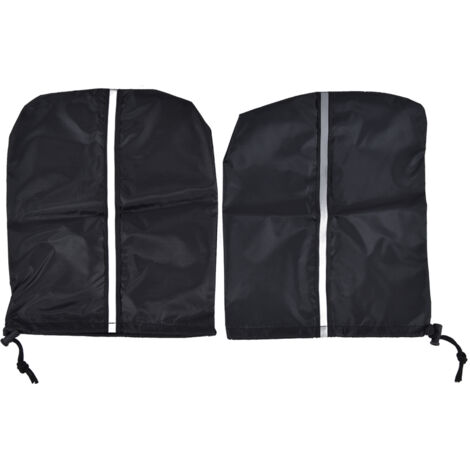 Universelle Auto-Rückspiegelabdeckung 33x27cm, schwarze Schutzhülle für Seitenspiegel