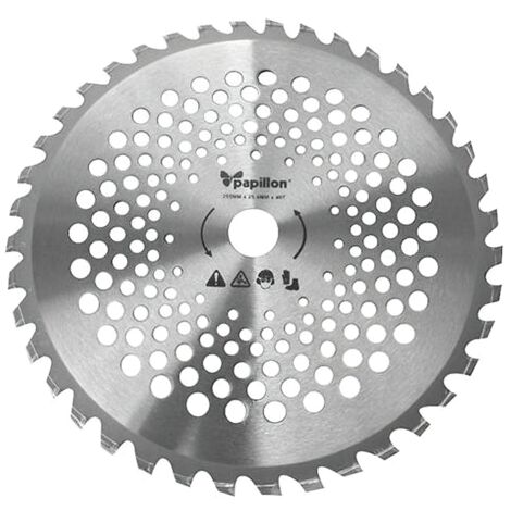 PAPILLON Universelle Benzin-Kantenschneiderscheibe mit 40 Zähnen Ø 25 cm.