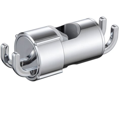 Universelle Duschkopfhalterung mit 4 Haken für Gleitstange, verstellbares Duschkopfhalterungsset für Duschstangen mit 16–27 mm Durchmesser