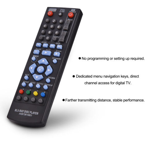 Universelle Ersatzfernbedienung für LG-Fernseher, kompatibel mit Modell AKB73615801.
