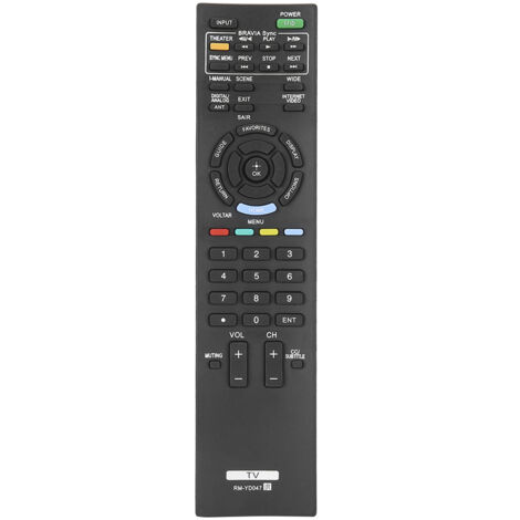 Universelle Ersatzfernbedienung für Sony LCD/LED-HD-Fernseher, kompatibel mit Modell RM-YD047.