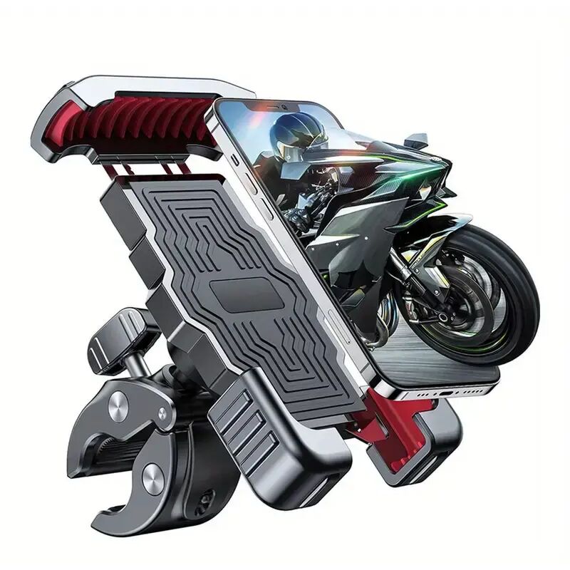 Image of KZQ - Universelle Fahrrad-Handyhalterung für den Lenker, 360° drehbare Motorrad-Handyhalterung