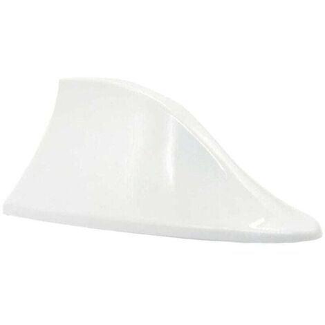 Universelle Haifischflossenantenne für Autos – XU Autoantenne mit FM/AM-Radiosignal und wasserfester Klebebasis für PKW, SUV, LKW, Transporter (Weiß) – KZQ