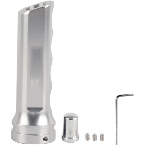 Universelle Handbremsabdeckung aus Aluminium für Autos, komfortable und stilvolle Handbremshülle (SILBER)