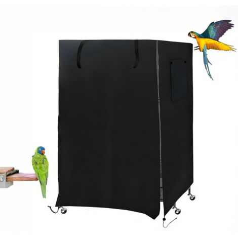 Universelle Käfigabdeckung (Nacht-Verdunklungs-Edition) — Extradicke, stressreduzierende Abdeckung Geeignet für Katzen, Frettchen, Papageien, Hamster und andere Tiere (20" L x 15" B x 39" H)