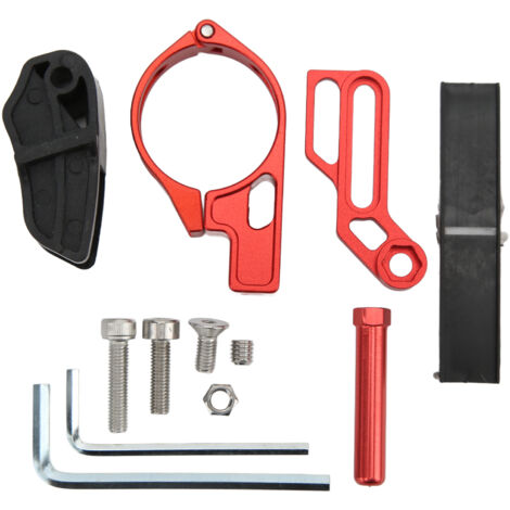 Universelle Kettenführung aus Aluminiumlegierung für Mountainbikes – Roter Kettenabweiser