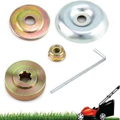 Universelle Kit Fixation écrou Lame Boîte,Tête de Débroussailleuse Accessoires,5 Pcs Morceaux Ecrou Tete Debroussailleuse,Pieces Detachees pour Debroussailleuse et Tondeuses à Gazon 5PC -