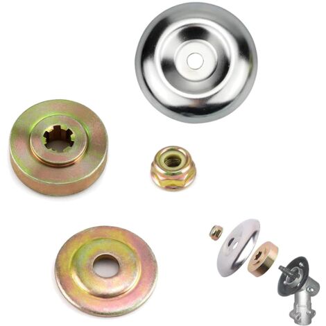 Universelle Kit Fixation écrou Lame Boîte,Tête de Débroussailleuse Universelle Accessoires,4 Morceaux Kit Ecrou Tete Debroussailleuse,Lames de Boîte Vitesse Métal, Pour Tondeuse à Gazon Brosse Cutter