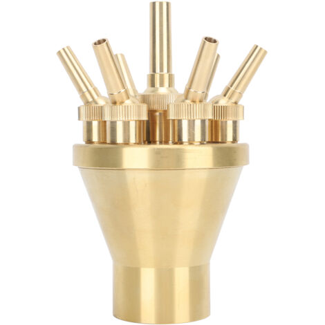Universelle Kupfer-Springbrunnendüse, verstellbarer Sprinklerkopf für Pool und Garten, 2 Zoll
