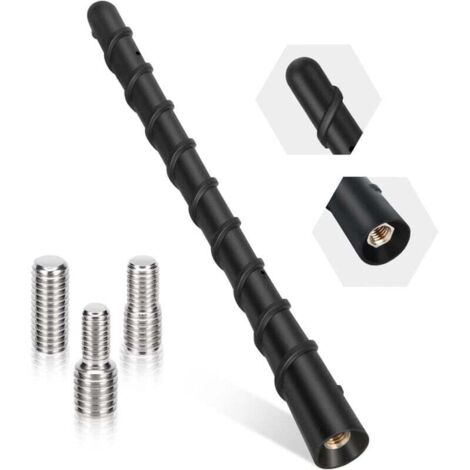 Universelle kurze Autoantenne FM DAB Autoantenne 18 cm Autoradioantenne Dachantenne für optimalen AM/FM-Empfang mit hoher Kompatibilität zu M4-, M5- und M6-Schrauben