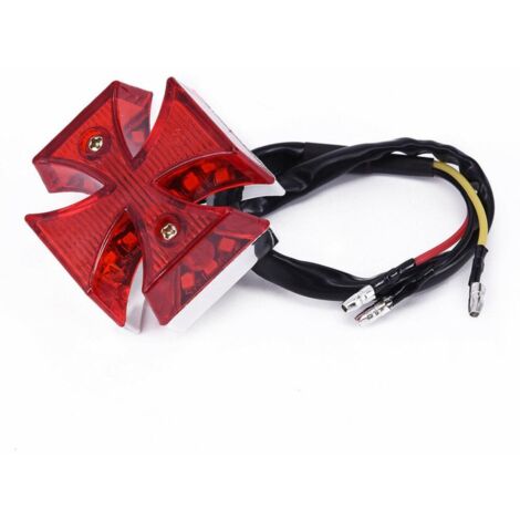 Universelle LED-Rückleuchte für Motocross-Motorräder, Kennzeichenbeleuchtung und Bremslicht für Dirtbikes