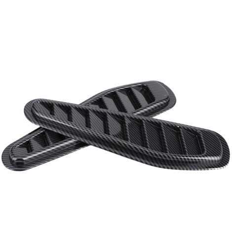 [Universelle Motorhaubenentlüftung] + [Zubehör] + [ABS] + [Carbonfaser-Optik, 2-teilig, 331 x 110 mm]