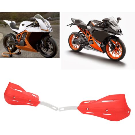 Universelle Motorrad-Lenkerschützer ABS+Metall 22mm/28mm Rot - 10-teiliges Set für YZF/WRF