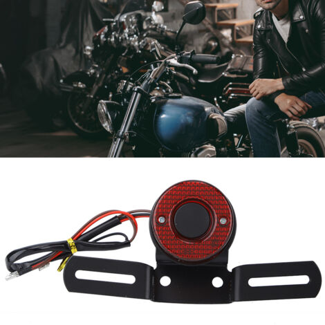 Universelle Retro-LED-Motorradrückleuchte – Bremslicht und Umbau
